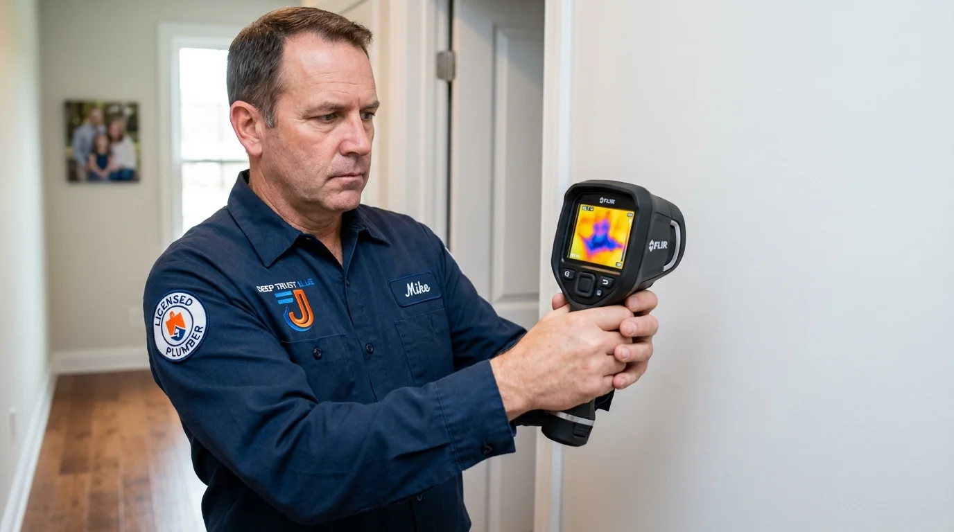 Thermal imaging leak detection by Johns Plumbing LLC in Pacifica